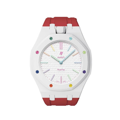 [Super CiCi]Royal Oak Pop Exclusive Bioceramic Case & Silicone Strap Mix Color