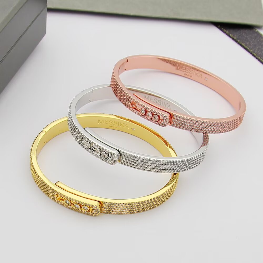 [Super CiCi]Move Noa Full Pav¨¦ Diamond Bangle Bracelet