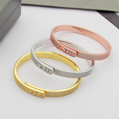 [Super CiCi]Move Noa Full Pav¨¦ Diamond Bangle Bracelet
