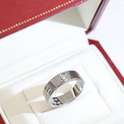 [Super CiCi]LOVE 6.5MM UNLIMITED 3 DIAMONDS RING
