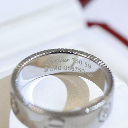 [Super CiCi]LOVE 6.5MM UNLIMITED 3 DIAMONDS RING