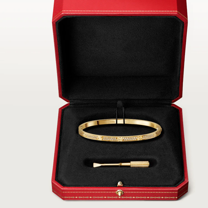 [Super CiCi ]LOVE BRACELET 3.65MM DIAMOND-PAVED