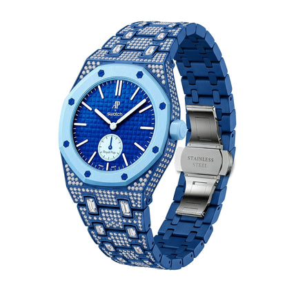 [Super CiCi]Royal Oak Pop Exclusive Bioceramic Case & Bioceramic Strap Full Diamond