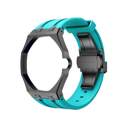 [Super CiCi]OAK POP BLACK STEEL CASE & SILICONE STRAP