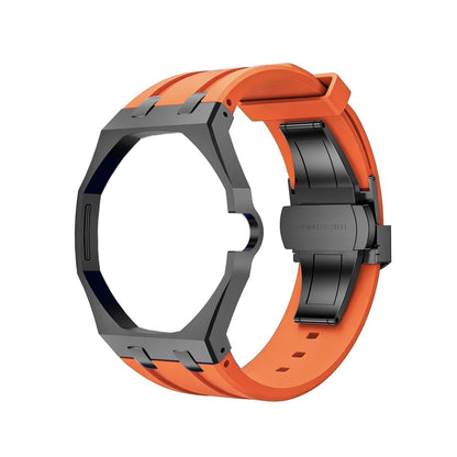 [Super CiCi]OAK POP BLACK STEEL CASE & SILICONE STRAP
