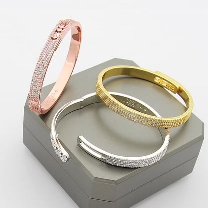 [Super CiCi]Move Noa Full Pav¨¦ Diamond Bangle Bracelet