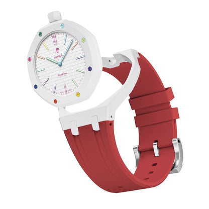 [Super CiCi]Royal Oak Pop Exclusive Bioceramic Case & Silicone Strap Mix Color