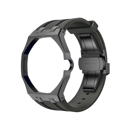 [Super CiCi]OAK POP BLACK STEEL CASE & SILICONE STRAP