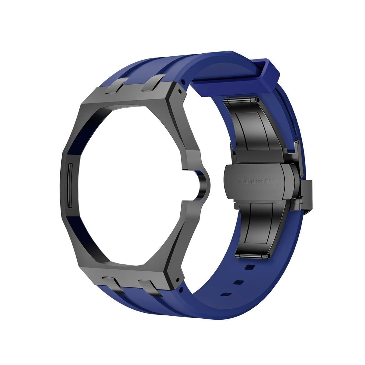 [Super CiCi]OAK POP BLACK STEEL CASE & SILICONE STRAP