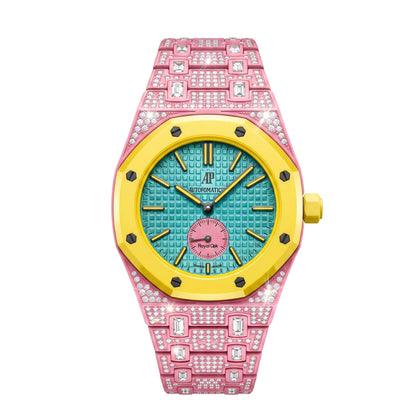 [Super CiCi]Royal Oak Pop Exclusive Bioceramic Case & Bioceramic Strap Full Diamond