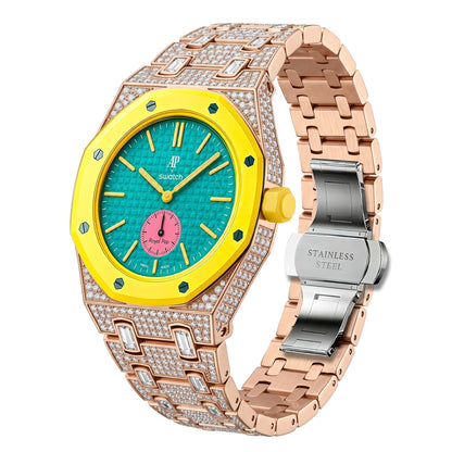 [Super CiCi]Royal Oak Pop Exclusive Bioceramic Case & Bioceramic Strap Full Diamond
