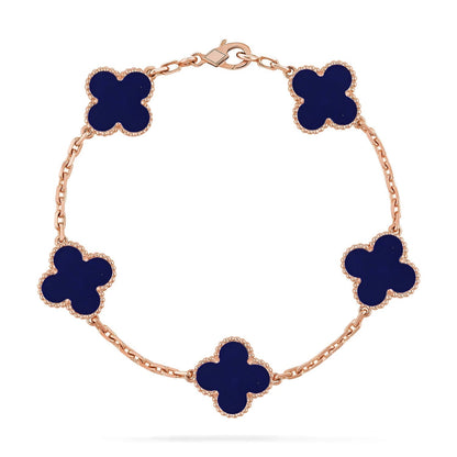 [Super CiCi ]CLOVER 5 MOTIF LAPIS LAZULI BRACELET COLLECTION