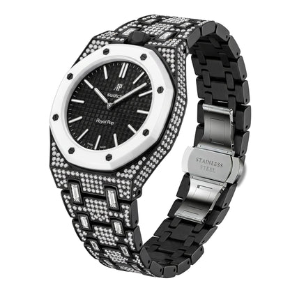 [Super CiCi]Royal Oak Pop Exclusive Bioceramic Case & Bioceramic Strap Full Diamond