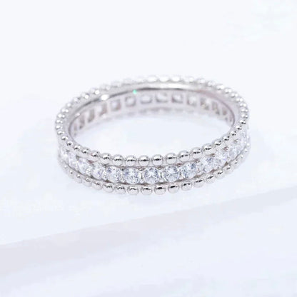 [Super CiCi ]PERLEE DIAMOND SILVER RING