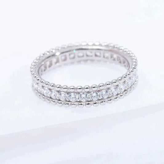 [Super CiCi ]PERLEE DIAMOND SILVER RING