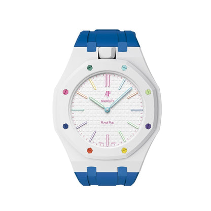 [Super CiCi]Royal Oak Pop Exclusive Bioceramic Case & Silicone Strap Mix Color