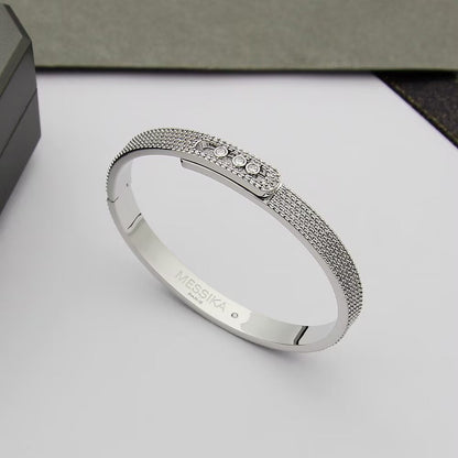 [Super CiCi]Move Noa Full Pav¨¦ Diamond Bangle Bracelet