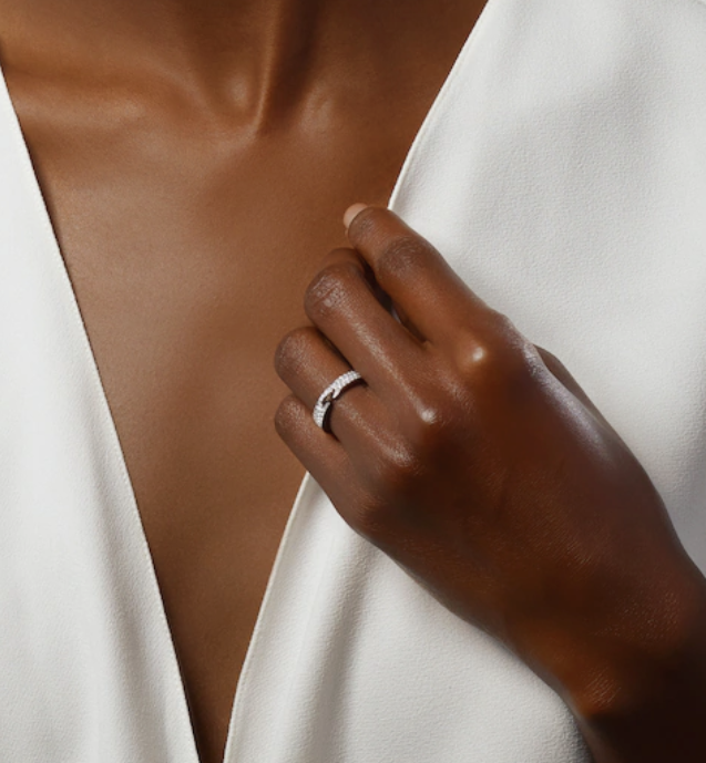 [Super CiCi ]ALLIANCE LIENS VIDENCE PAVED DIAMOND 4MM RING