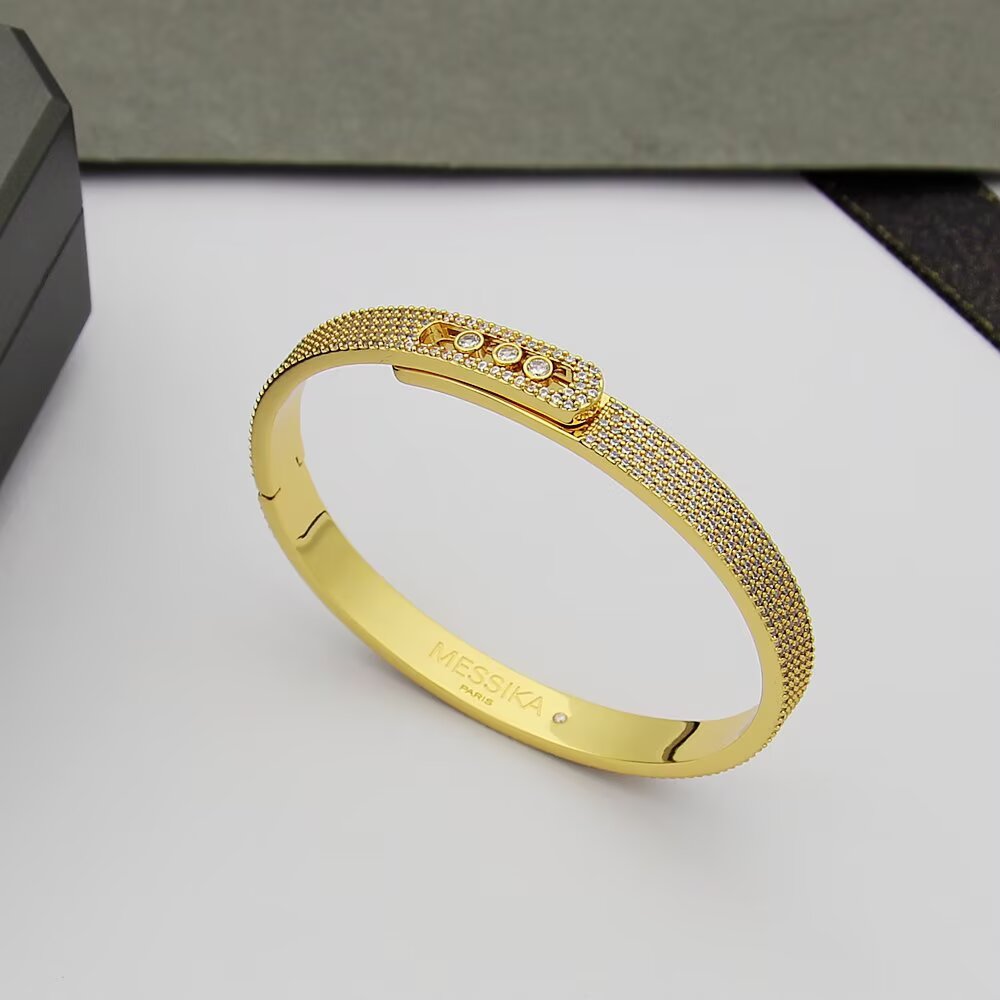 [Super CiCi]Move Noa Full Pav¨¦ Diamond Bangle Bracelet