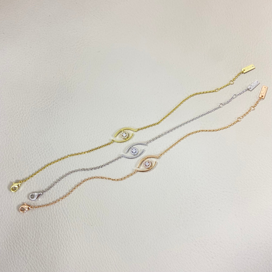 [Super CiCi]Lucky Eye Pave-Set Diamond Bracelet