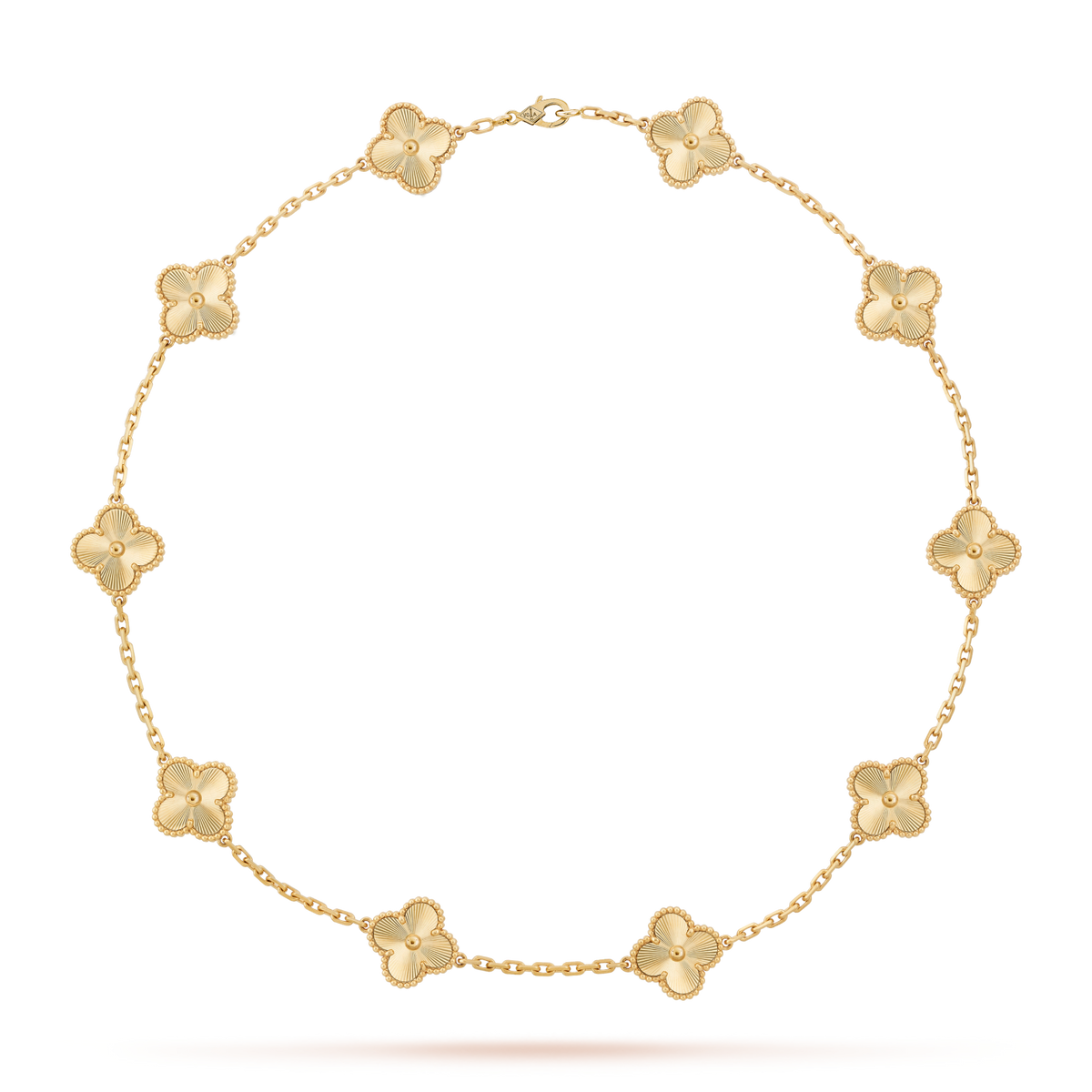 [Super CiCi ]CLOVER 10 MOTIFS LASER NECKLACE