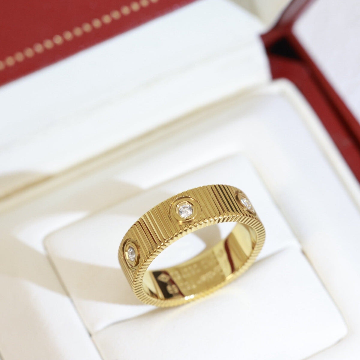 [Super CiCi]LOVE 6.5MM UNLIMITED 6 DIAMONDS RING
