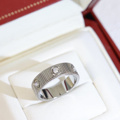 [Super CiCi]LOVE 6.5MM UNLIMITED 6 DIAMONDS RING