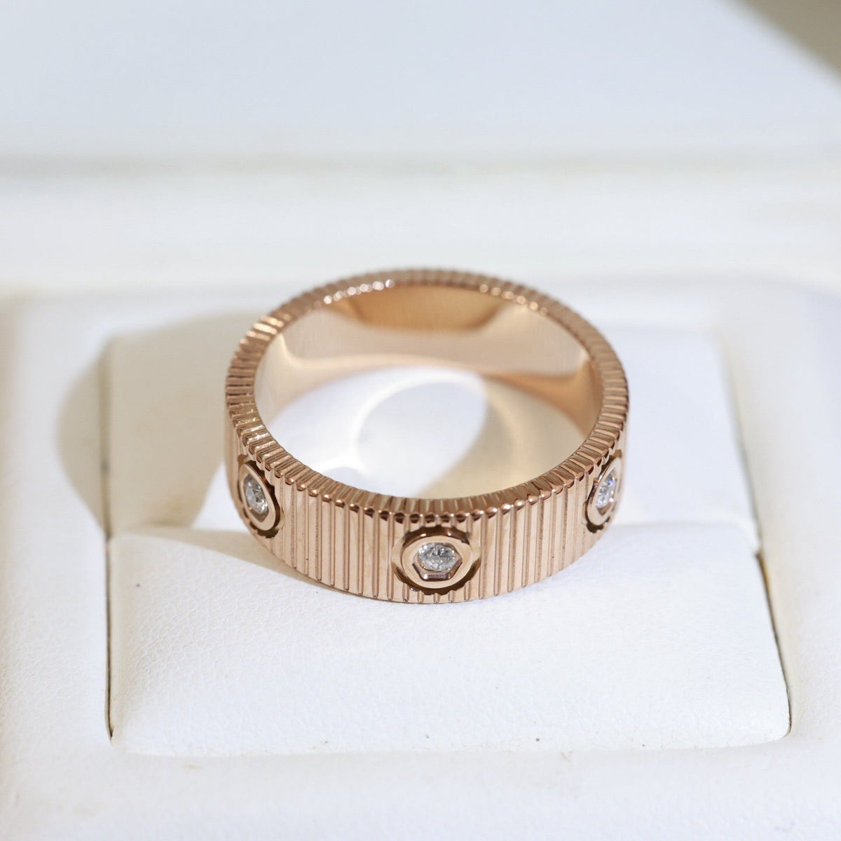 [Super CiCi]LOVE 6.5MM UNLIMITED 6 DIAMONDS RING