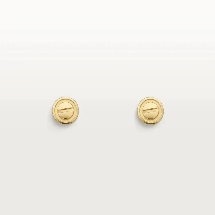 [Super CiCi ]LOVE EARRINGS GOLD 10MM