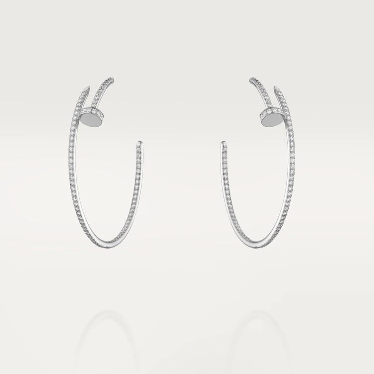 [Super CiCi ]JUSTE EARRINGS FULL DIAMONDS 1.8MM