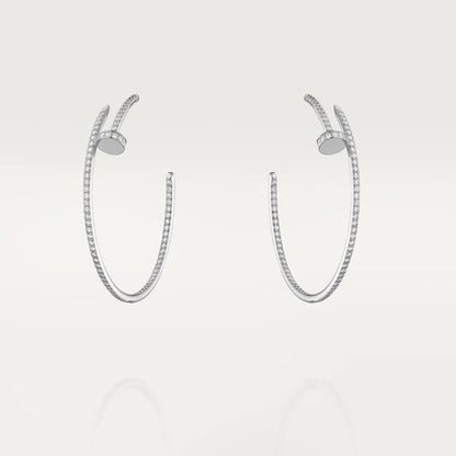 [Super CiCi ]JUSTE EARRINGS FULL DIAMONDS 1.8MM