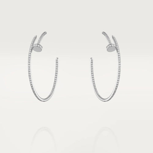 [Super CiCi ]JUSTE EARRINGS FULL DIAMONDS 1.8MM
