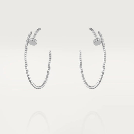 [Super CiCi ]JUSTE EARRINGS FULL DIAMONDS 1.8MM