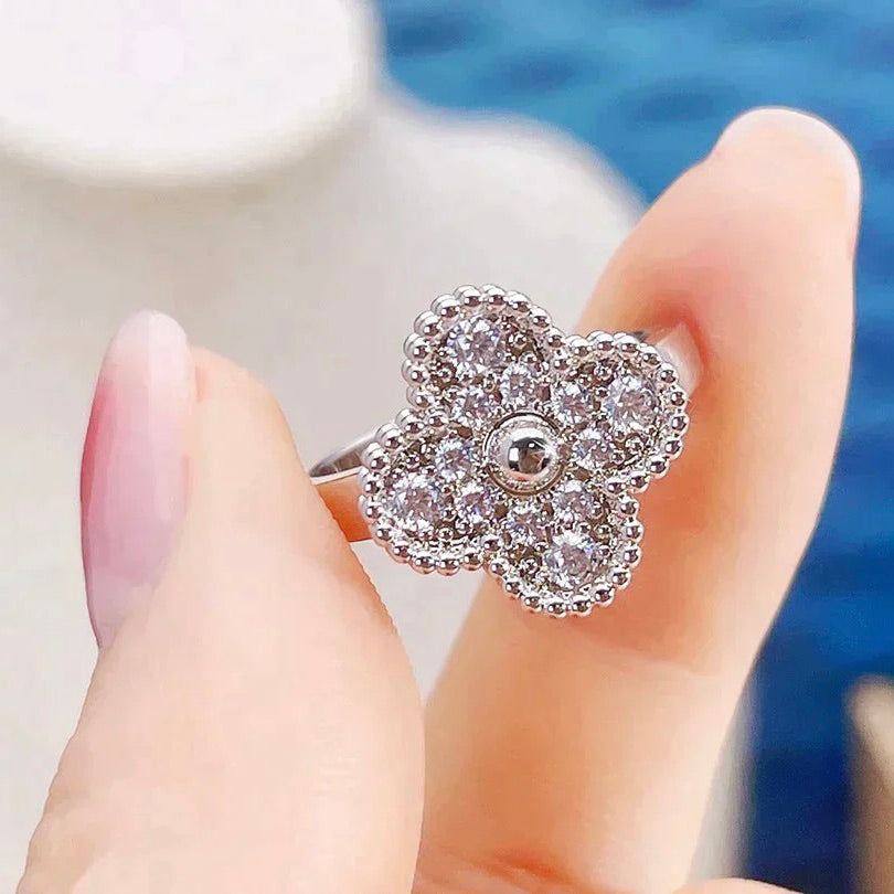 [Super CiCi ]CLOVER DIAMOND RING