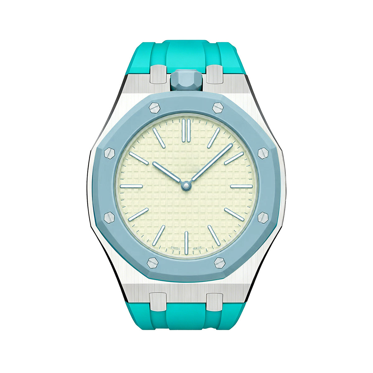 [Super CiCi]ROYAL OAK POP EXCLUSIVE STEEL CASE & SILICONE STRAP