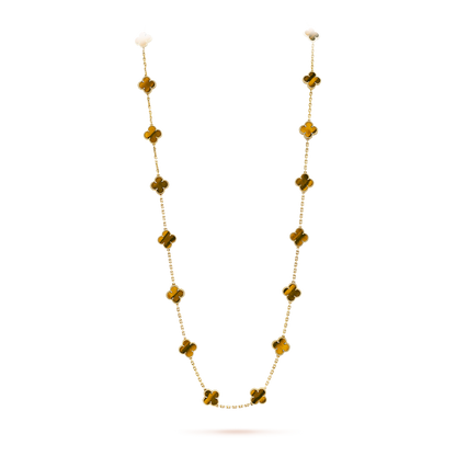 [Super CiCi ]CLOVER 20 MOTIFS TIGER EYE ROSE GOLD