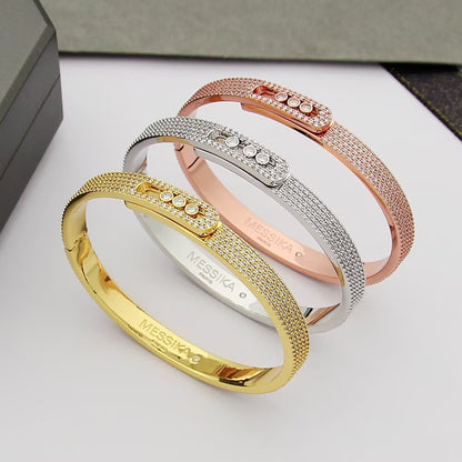 [Super CiCi]Move Noa Full Pav¨¦ Diamond Bangle Bracelet