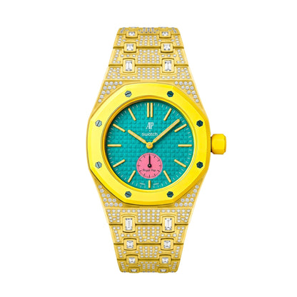 [Super CiCi]Royal Oak Pop Exclusive Bioceramic Case & Bioceramic Strap Full Diamond