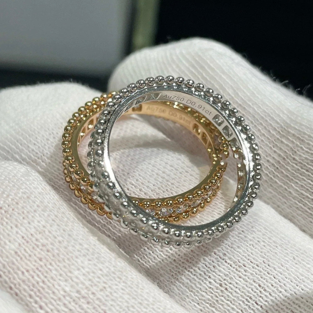 [Super CiCi ]PERLEE DIAMOND ROSE GOLD RING