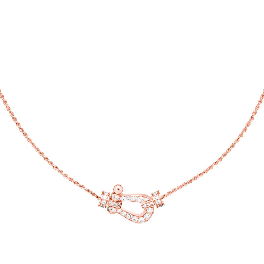 [Super CiCi ]FORCE 10 PINK GOLD DIAMOND NECKLACE
