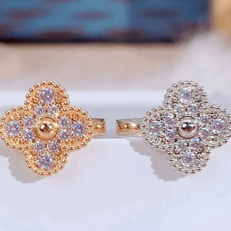 [Super CiCi ]CLOVER DIAMOND RING