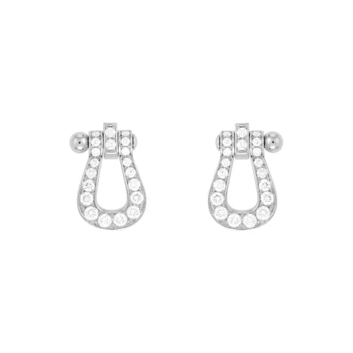 [Super CiCi ]FORCE 10 FULL DIAMOND STUD EARRINGS MINI MODEL
