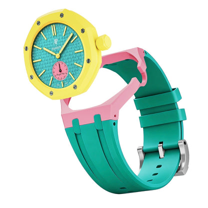 [Super CiCi]Royal Oak Pop Exclusive Bioceramic Case & Silicone Strap Mix Color