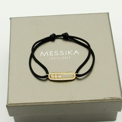 [Super CiCi]Messika Care(s) pink cord pav¨¦ bracelet