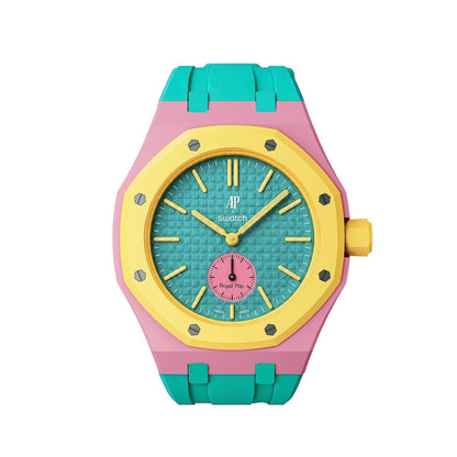 [Super CiCi]Royal Oak Pop Exclusive Bioceramic Case & Silicone Strap Mix Color