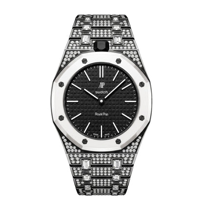 [Super CiCi]Royal Oak Pop Exclusive Bioceramic Case & Bioceramic Strap Full Diamond