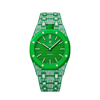 [Super CiCi]Royal Oak Pop Exclusive Bioceramic Case & Bioceramic Strap Full Diamond