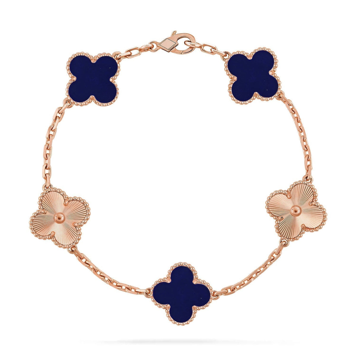 [Super CiCi ]CLOVER 5 MOTIF LAPIS LAZULI BRACELET COLLECTION