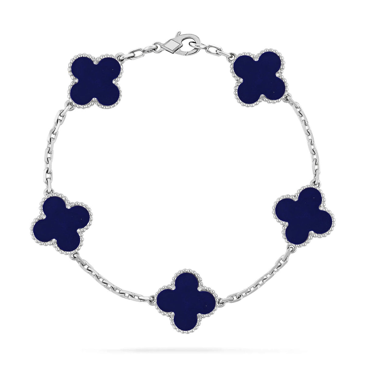 [Super CiCi ]CLOVER 5 MOTIF LAPIS LAZULI BRACELET COLLECTION