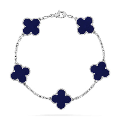 [Super CiCi ]CLOVER 5 MOTIF LAPIS LAZULI BRACELET COLLECTION